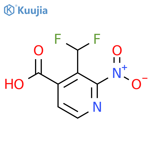 3-(Difluoromethyl)-2-nitropyridine-4-carboxylic acid structure