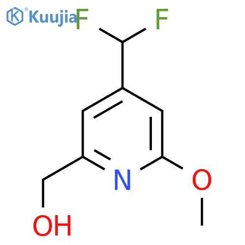 4-(Difluoromethyl)-2-methoxypyridine-6-methanol structure