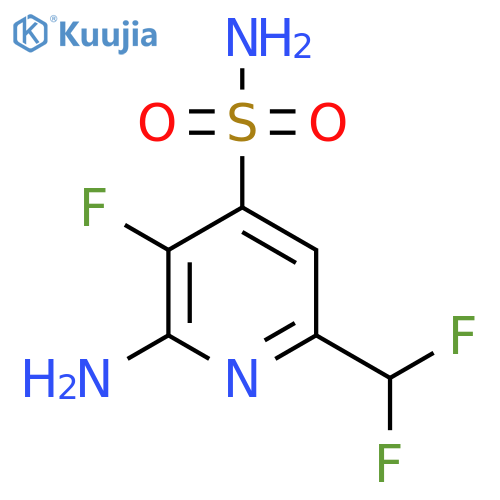 2-Amino-6-(difluoromethyl)-3-fluoropyridine-4-sulfonamide structure