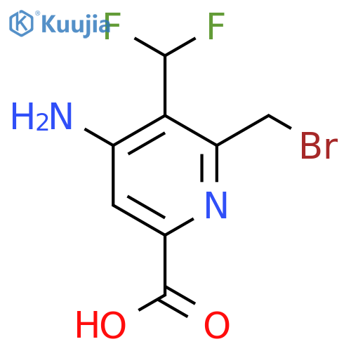 4-Amino-2-(bromomethyl)-3-(difluoromethyl)pyridine-6-carboxylic acid structure