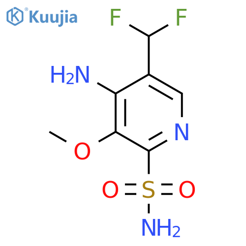 4-Amino-5-(difluoromethyl)-3-methoxypyridine-2-sulfonamide structure