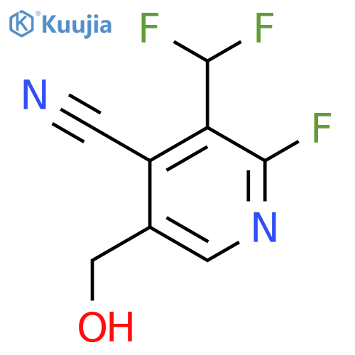 4-Cyano-3-(difluoromethyl)-2-fluoropyridine-5-methanol structure