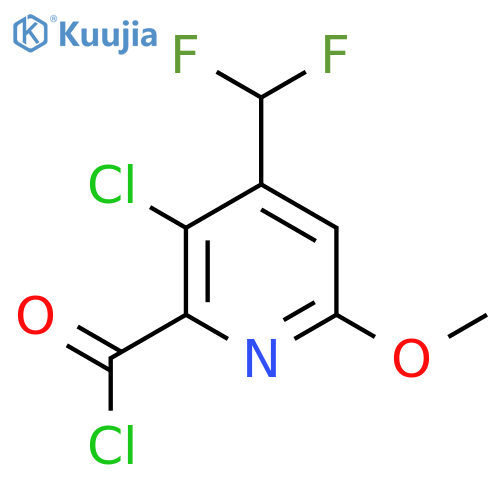 3-Chloro-4-(difluoromethyl)-6-methoxypyridine-2-carbonyl chloride structure