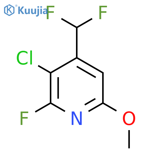 3-Chloro-4-(difluoromethyl)-2-fluoro-6-methoxypyridine structure