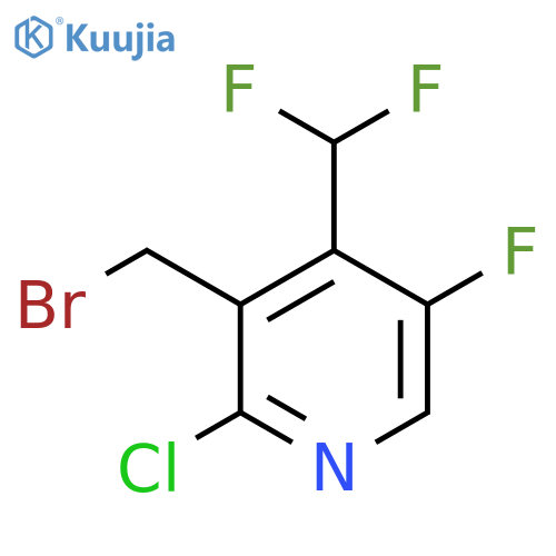 3-(Bromomethyl)-2-chloro-4-(difluoromethyl)-5-fluoropyridine structure
