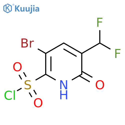 3-Bromo-5-(difluoromethyl)-6-hydroxypyridine-2-sulfonyl chloride structure