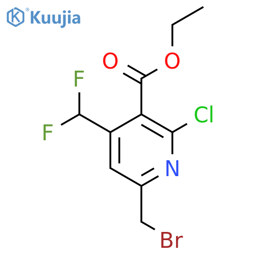 Ethyl 6-(bromomethyl)-2-chloro-4-(difluoromethyl)pyridine-3-carboxylate structure