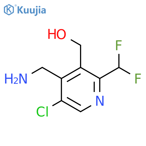 4-(Aminomethyl)-5-chloro-2-(difluoromethyl)pyridine-3-methanol structure