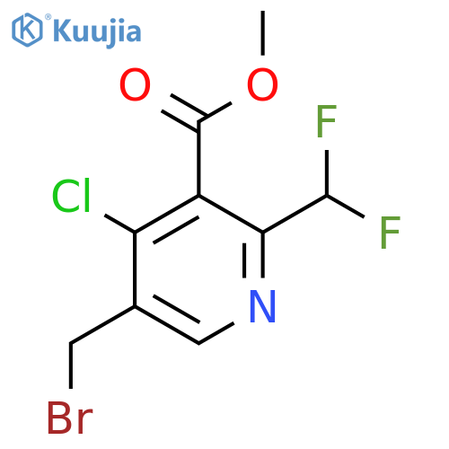 Methyl 5-(bromomethyl)-4-chloro-2-(difluoromethyl)pyridine-3-carboxylate structure