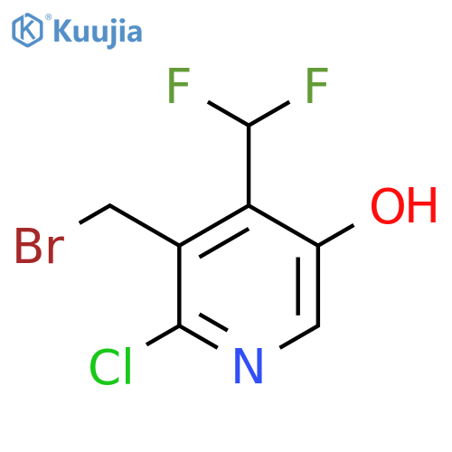 3-(Bromomethyl)-2-chloro-4-(difluoromethyl)-5-hydroxypyridine structure