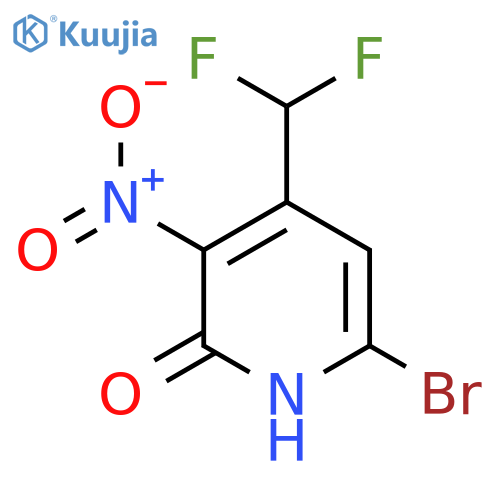 6-Bromo-4-(difluoromethyl)-2-hydroxy-3-nitropyridine structure
