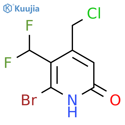 2-Bromo-4-(chloromethyl)-3-(difluoromethyl)-6-hydroxypyridine structure