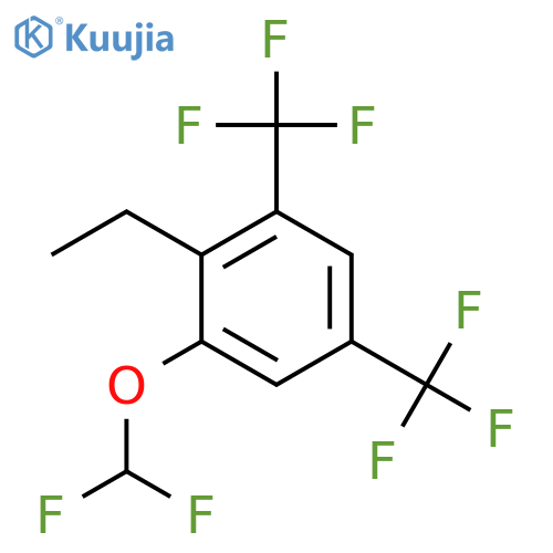 1,5-Bis(trifluoromethyl)-3-(difluoromethoxy)-2-ethylbenzene structure