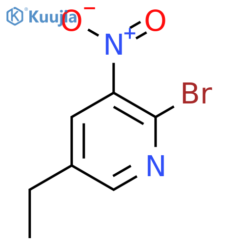 2-Bromo-5-ethyl-3-nitropyridine structure