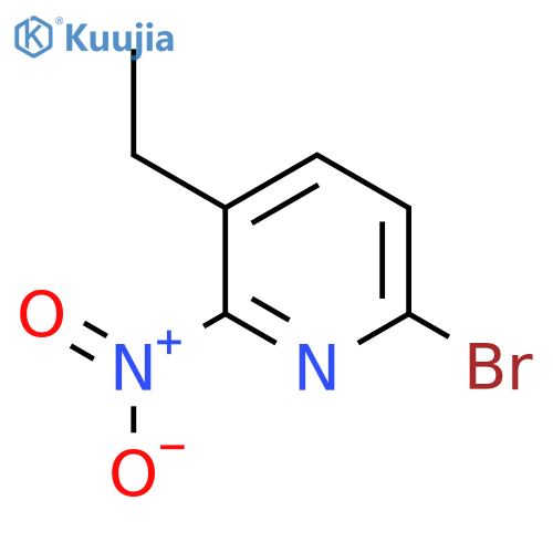 6-Bromo-3-ethyl-2-nitropyridine structure