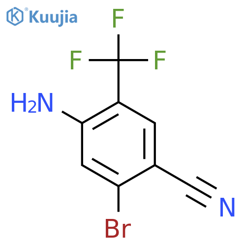5-Bromo-4-cyano-2-(trifluoromethyl)aniline structure