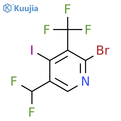 2-Bromo-5-(difluoromethyl)-4-iodo-3-(trifluoromethyl)pyridine structure