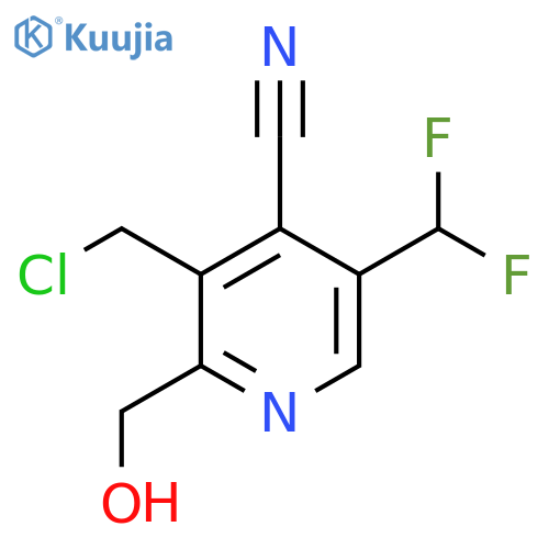 3-(Chloromethyl)-4-cyano-5-(difluoromethyl)pyridine-2-methanol structure