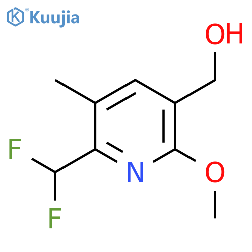 2-(Difluoromethyl)-6-methoxy-3-methylpyridine-5-methanol structure