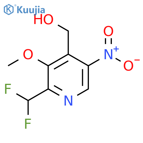 2-(Difluoromethyl)-3-methoxy-5-nitropyridine-4-methanol structure