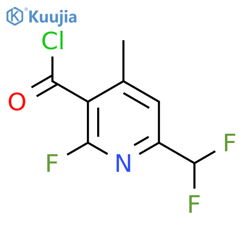 6-(Difluoromethyl)-2-fluoro-4-methylpyridine-3-carbonyl chloride structure