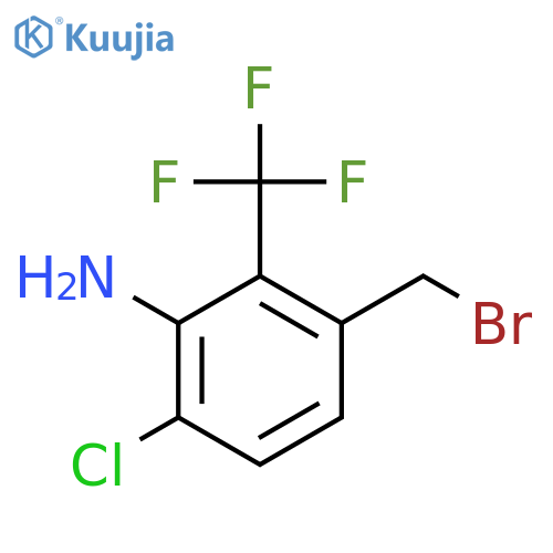 3-Amino-4-chloro-2-(trifluoromethyl)benzyl bromide structure