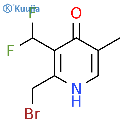 2-(Bromomethyl)-3-(difluoromethyl)-4-hydroxy-5-methylpyridine structure
