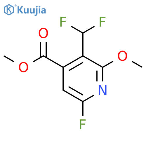 Methyl 3-(difluoromethyl)-6-fluoro-2-methoxypyridine-4-carboxylate structure