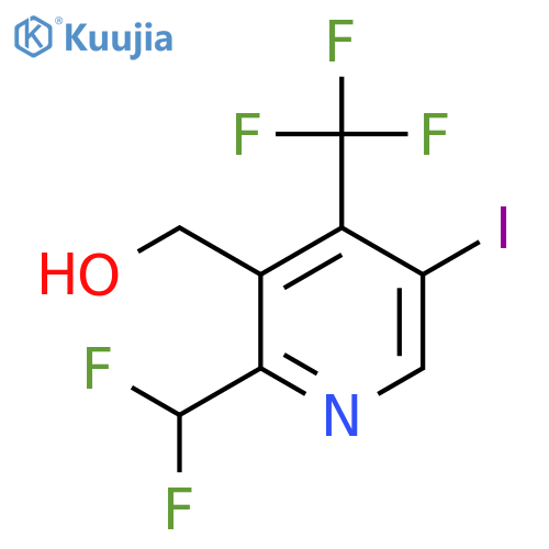 2-(Difluoromethyl)-5-iodo-4-(trifluoromethyl)pyridine-3-methanol structure