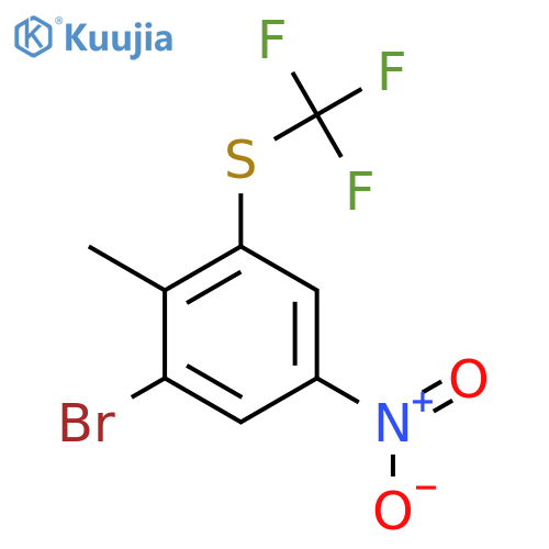 6-Bromo-4-nitro-2-(trifluoromethylthio)toluene structure