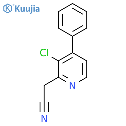 3-Chloro-4-phenylpyridine-2-acetonitrile structure