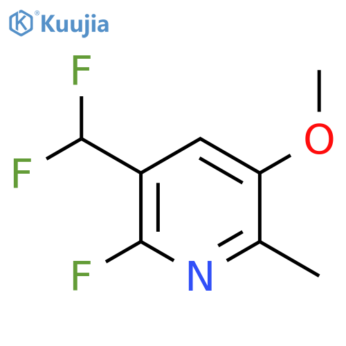 3-(Difluoromethyl)-2-fluoro-5-methoxy-6-methylpyridine structure