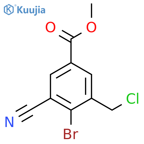 Methyl 4-bromo-3-chloromethyl-5-cyanobenzoate structure