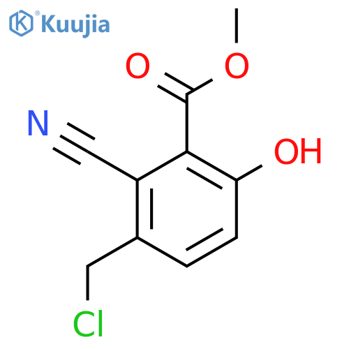 Methyl 3-chloromethyl-2-cyano-6-hydroxybenzoate structure