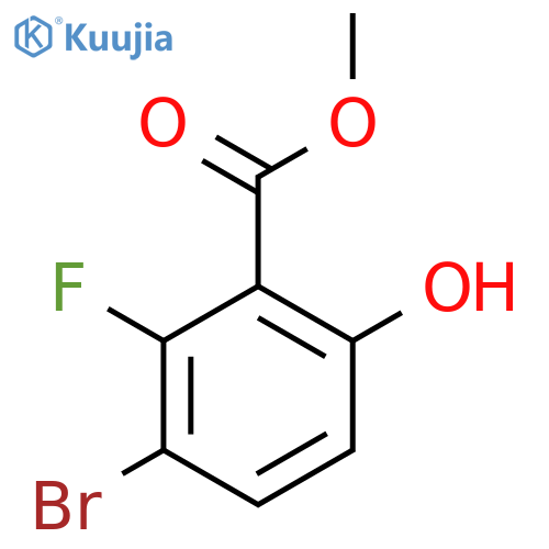 Methyl 3-bromo-2-fluoro-6-hydroxybenzoate structure