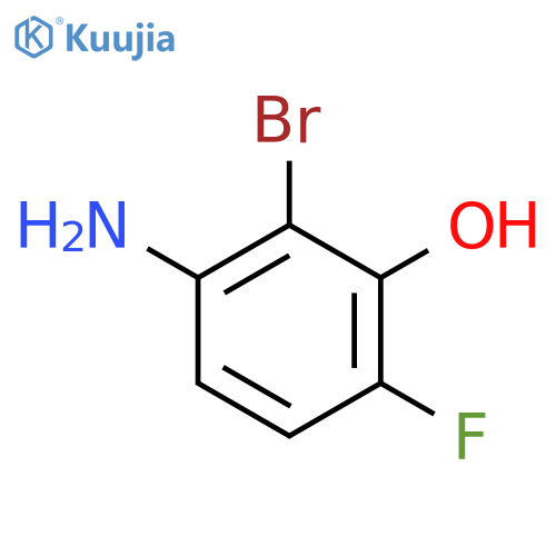 3-Amino-2-bromo-6-fluorophenol structure