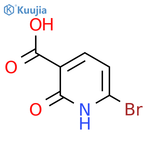6-bromo-2-hydroxypyridine-3-carboxylic acid structure