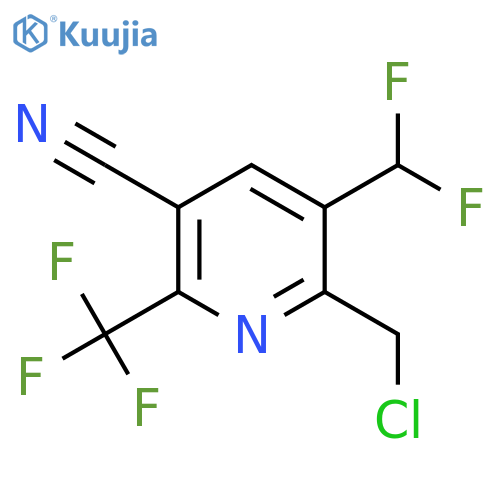 2-(Chloromethyl)-5-cyano-3-(difluoromethyl)-6-(trifluoromethyl)pyridine structure