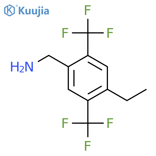 2,5-Bis(trifluoromethyl)-4-ethylbenzylamine structure