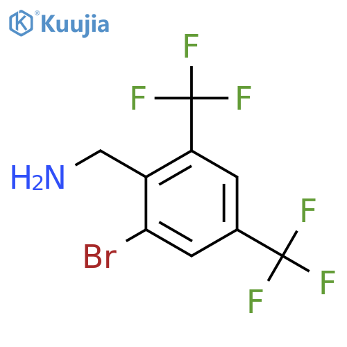 2-Bromo-4,6-bis(trifluoromethyl)benzylamine structure