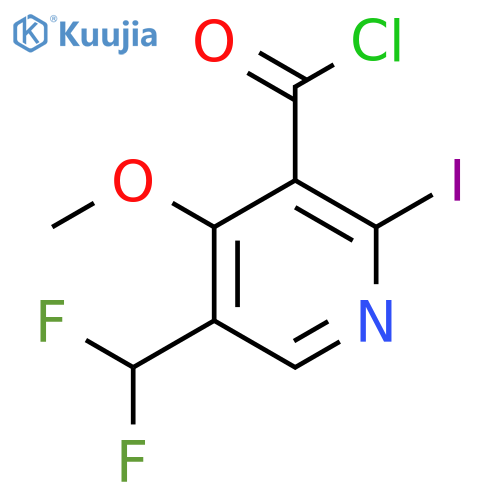 5-(Difluoromethyl)-2-iodo-4-methoxypyridine-3-carbonyl chloride structure