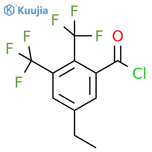 2,3-Bis(trifluoromethyl)-5-ethylbenzoyl chloride structure