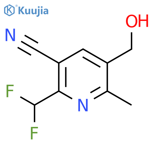 3-Cyano-2-(difluoromethyl)-6-methylpyridine-5-methanol structure