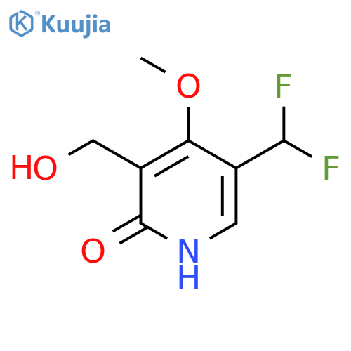 5-(Difluoromethyl)-2-hydroxy-4-methoxypyridine-3-methanol structure