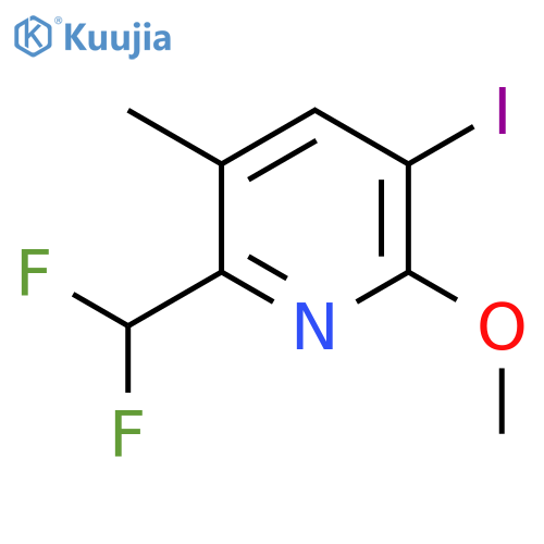 2-(Difluoromethyl)-5-iodo-6-methoxy-3-methylpyridine structure