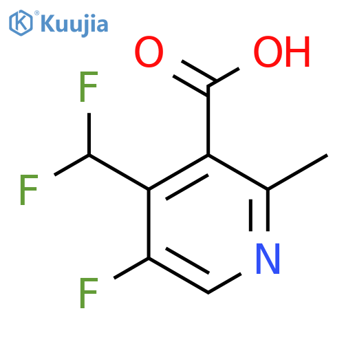 4-(Difluoromethyl)-5-fluoro-2-methylpyridine-3-carboxylic acid structure