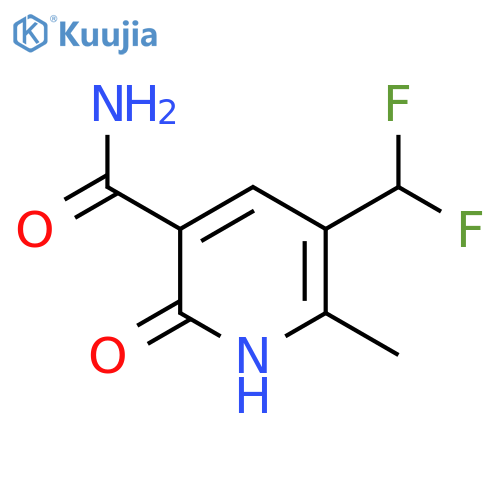 3-(Difluoromethyl)-6-hydroxy-2-methylpyridine-5-carboxamide structure