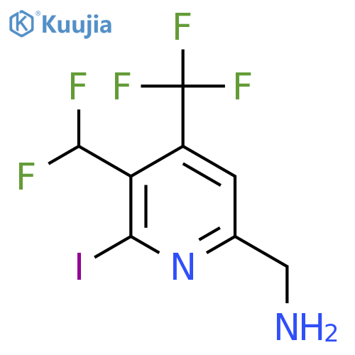 6-(Aminomethyl)-3-(difluoromethyl)-2-iodo-4-(trifluoromethyl)pyridine structure