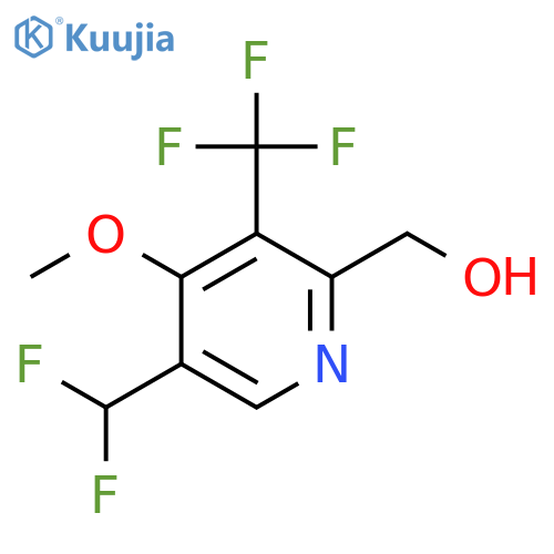 5-(Difluoromethyl)-4-methoxy-3-(trifluoromethyl)pyridine-2-methanol structure