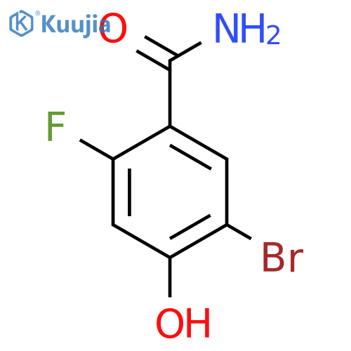 5-Bromo-2-fluoro-4-hydroxybenzamide structure